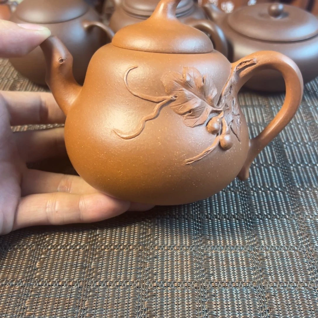 茶壶紫砂宜兴原矿紫砂壶300毫升容量