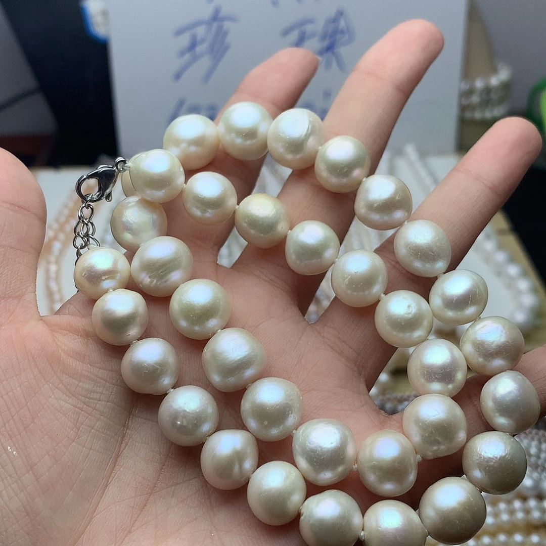 未镶嵌淡水珍珠12-13n76项链