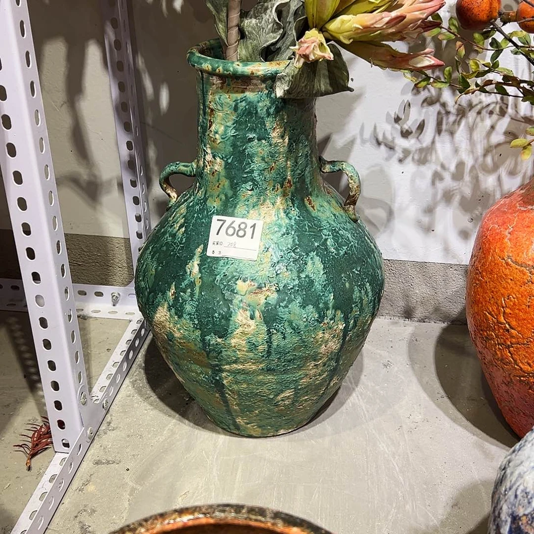 瓶7681高41口10陶瓷花瓶无孔