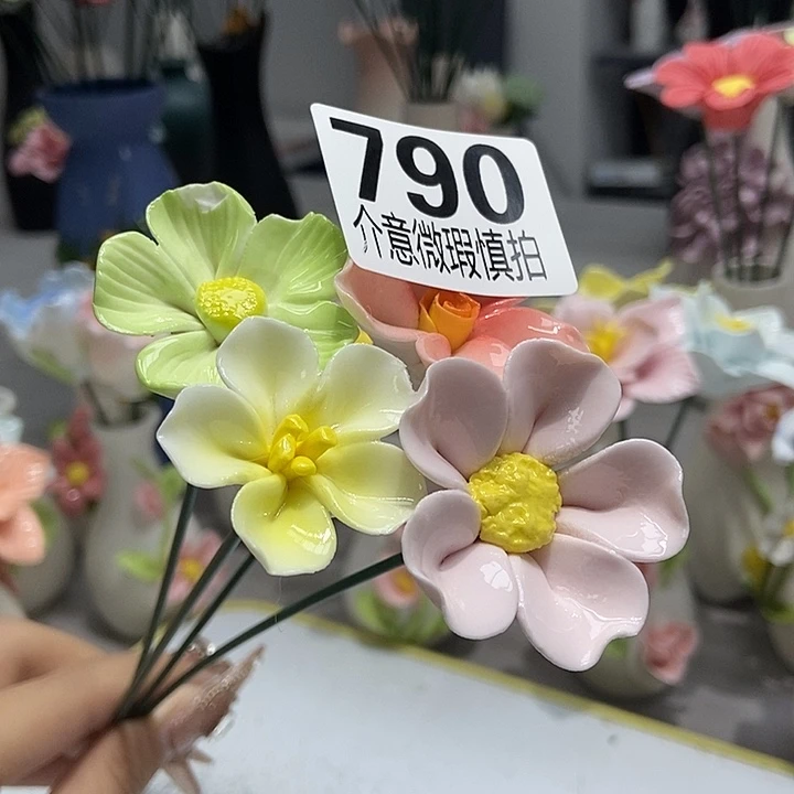 陶瓷纯手工捏花设计