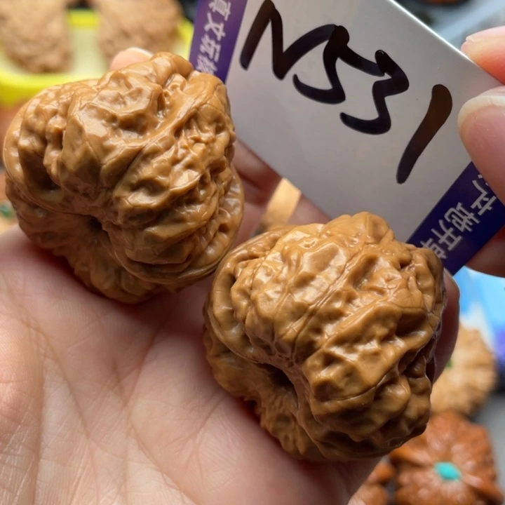 文玩核桃把件蛙蛙38尺