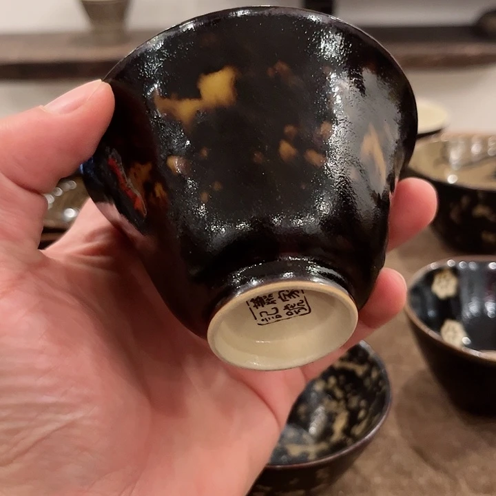 茶盏锅*吉州窑微瑕盖碗