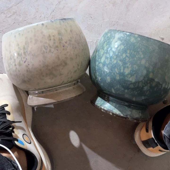 紫砂花盆口径17高度18两只正品