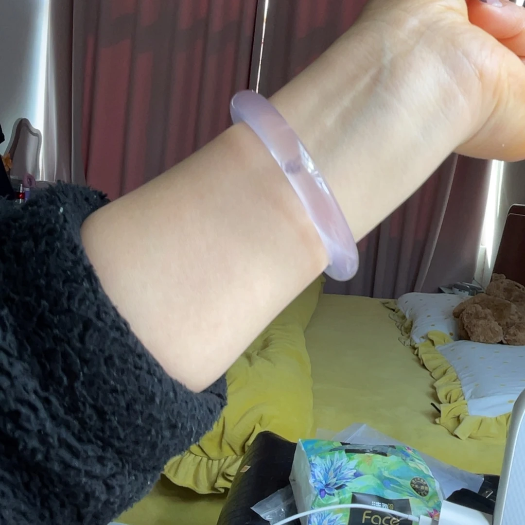 水晶手镯57.6圈口42号未镶嵌星***球