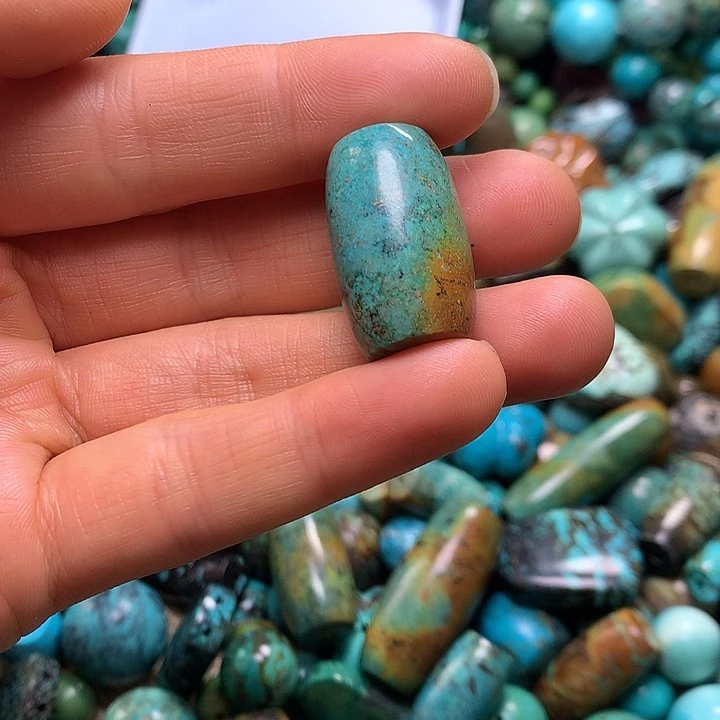 大***兄铁合金高瓷三彩桶珠