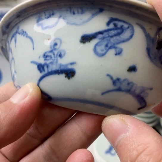 瓷片现代瓷器青花瓷片