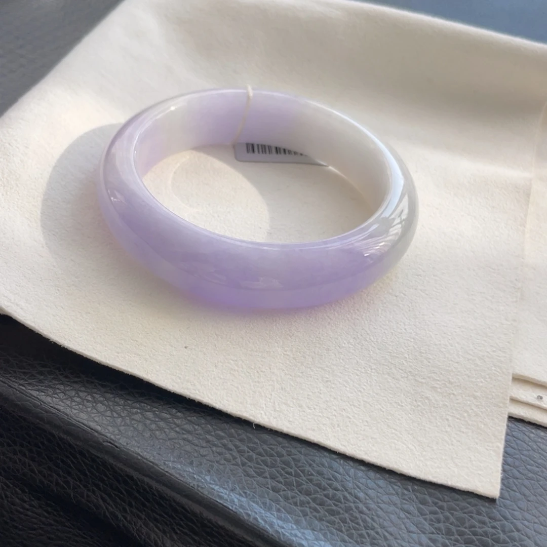 翡翠未镶嵌手镯纹54.5正圈