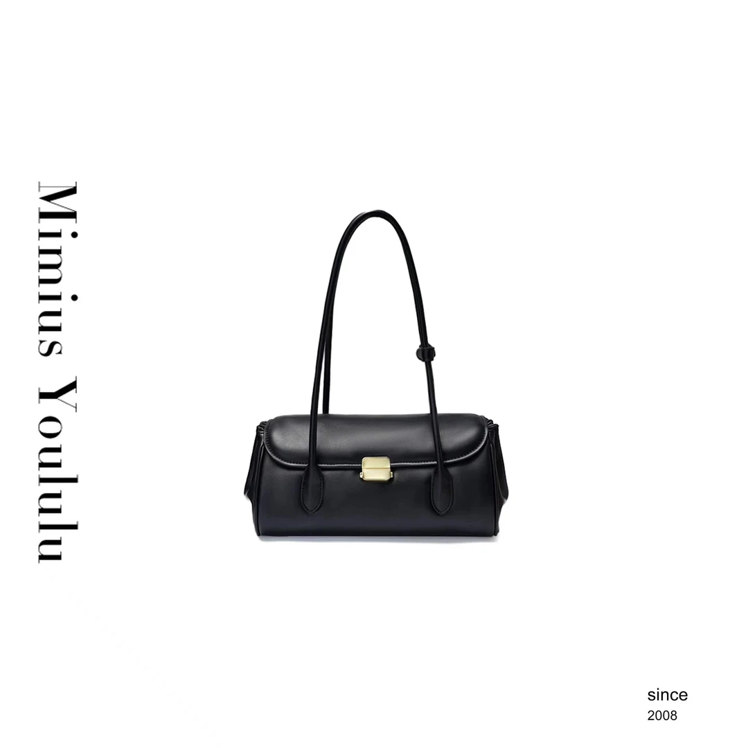 【mimius】&游鹿鹿 miu系复古羊皮腋下法棍包 WF09312