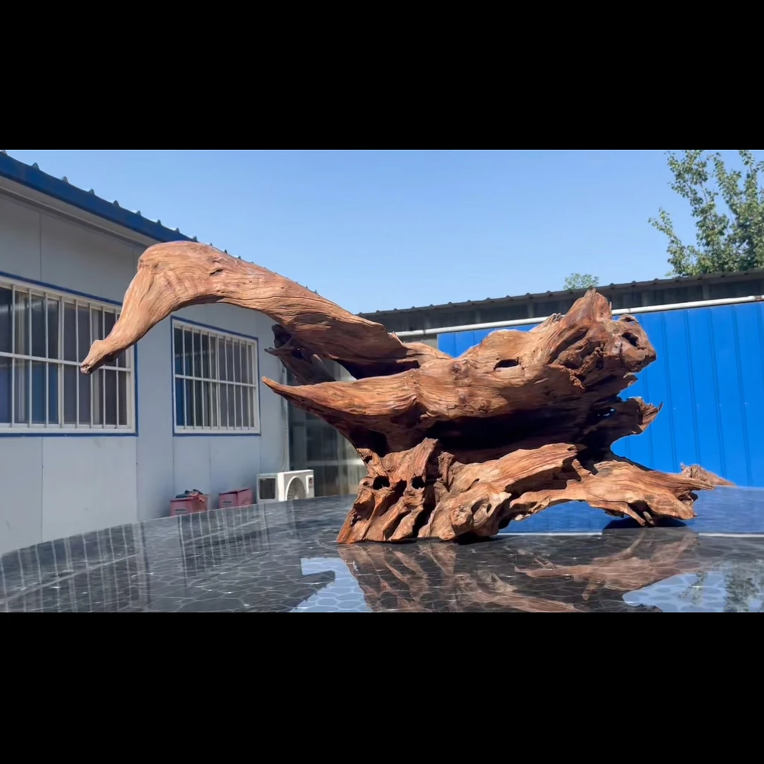 尺寸83×28×43 鱼缸造景沉木摆件，紫柚木，秒沉水，一木成景，包煮