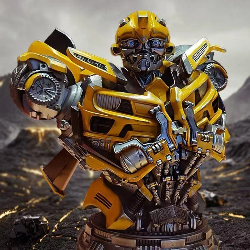 大黄蜂手办变形摆件金刚威震天模型树脂雕像双头雕礼品生日礼物