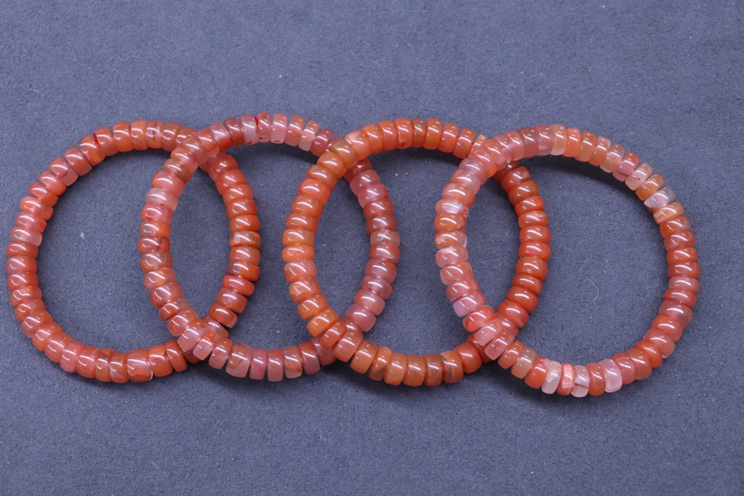 3原矿无优化天然保山南红西山杨柳药片单圈8mm左右多样性发一条