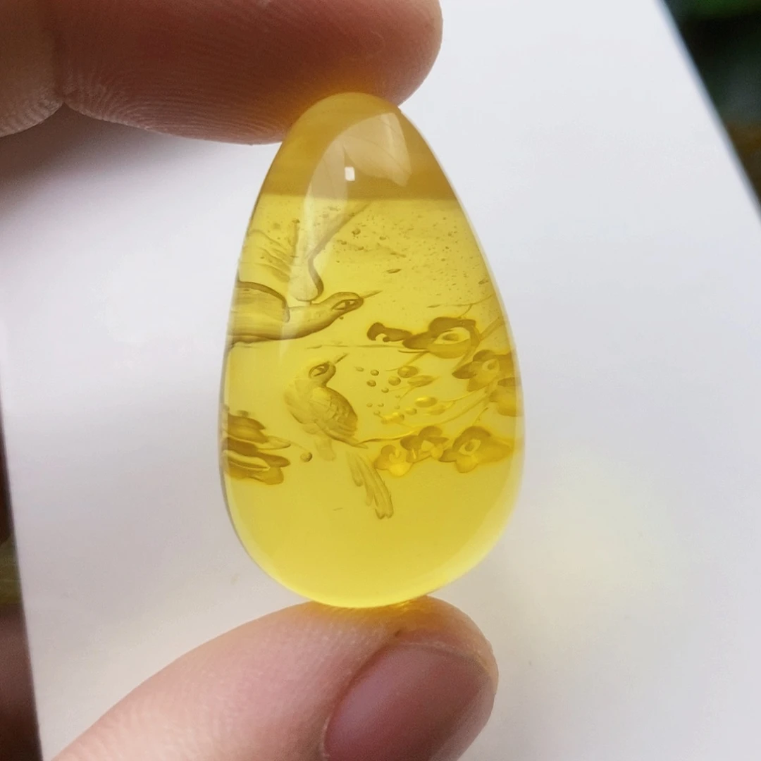 【闪购商品】金珀吊坠(不含链)未镶嵌