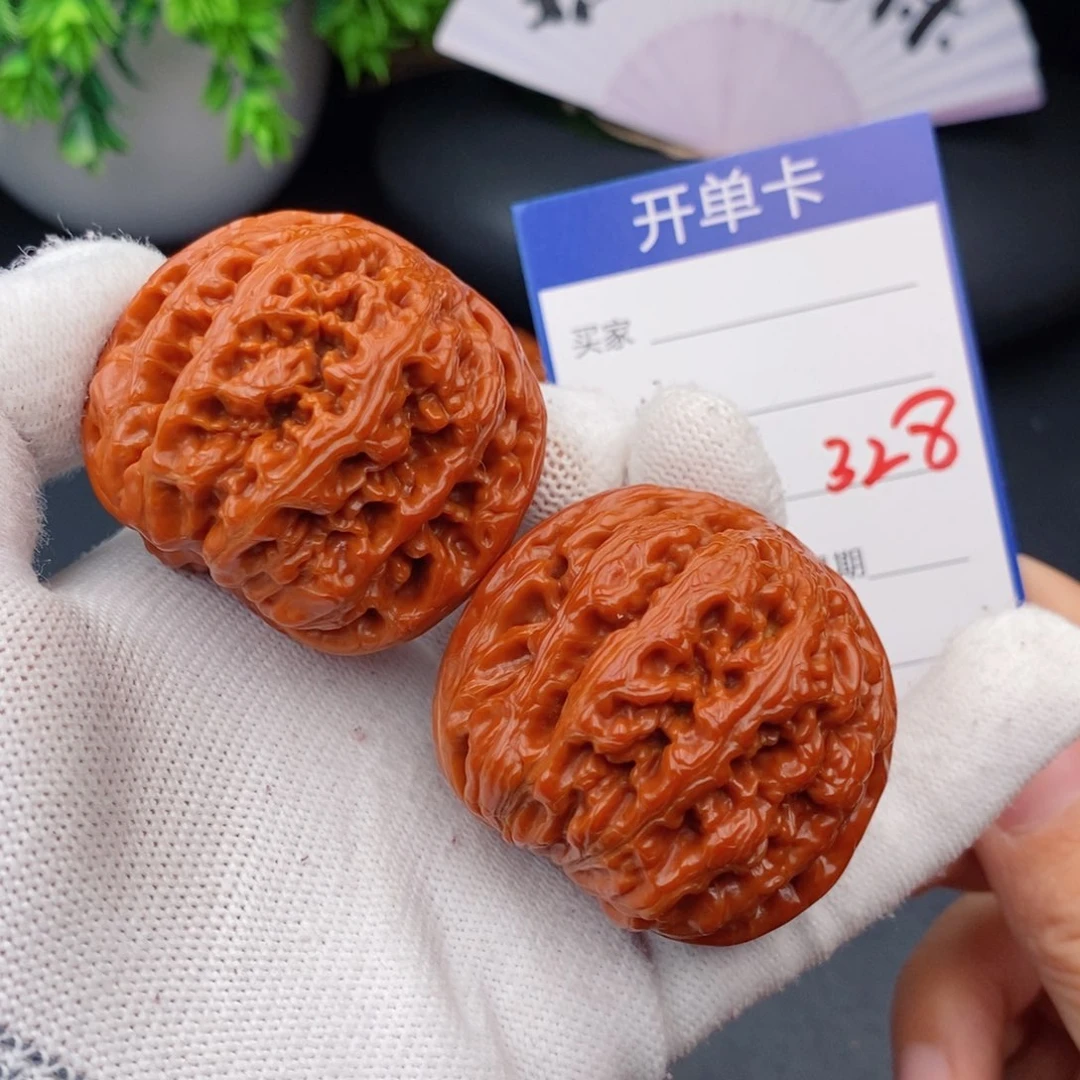 文玩核桃把件45粗筋328