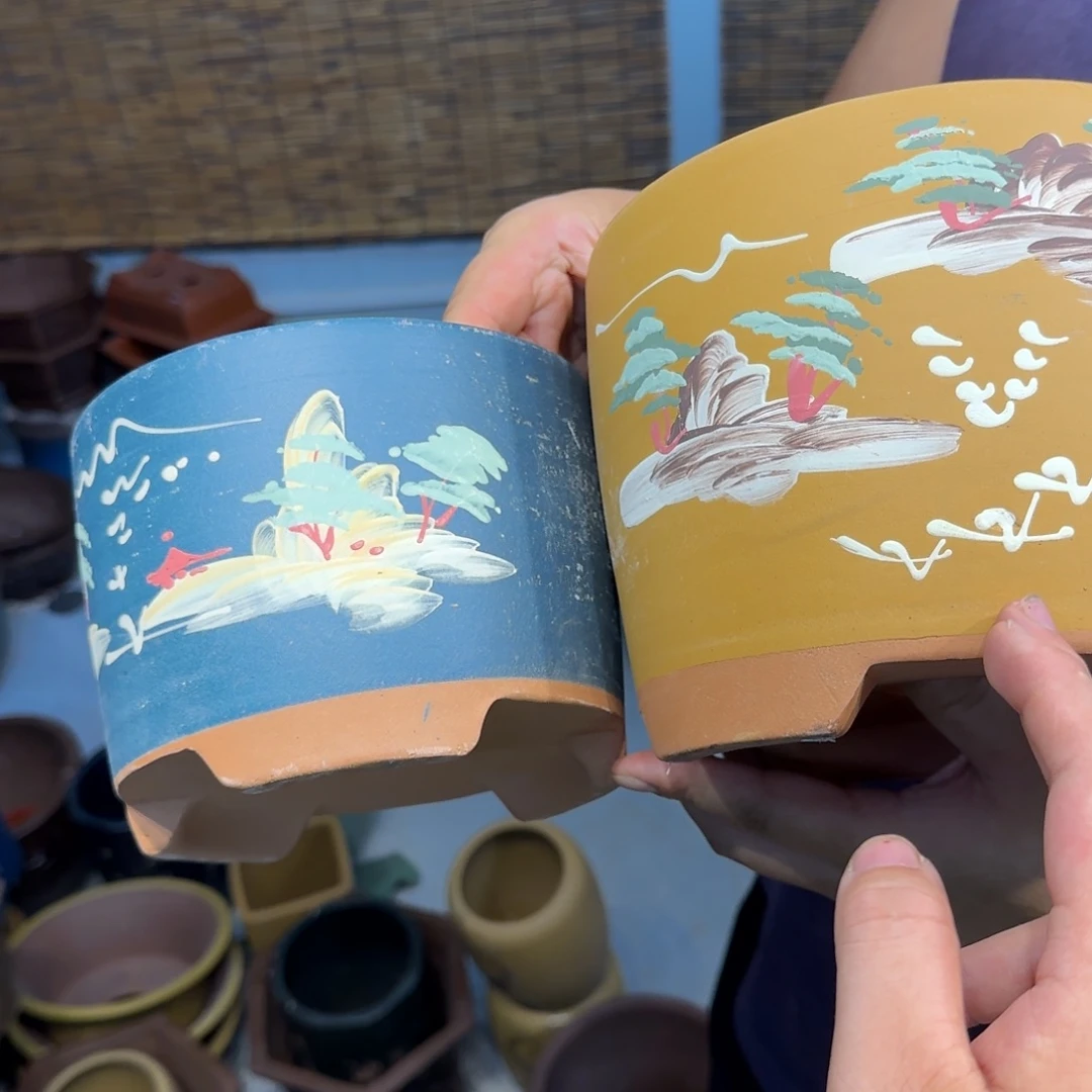 紫砂花盆瑕疵和瑕疵