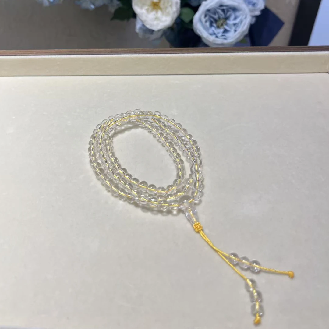 Z.白水晶6m108素串