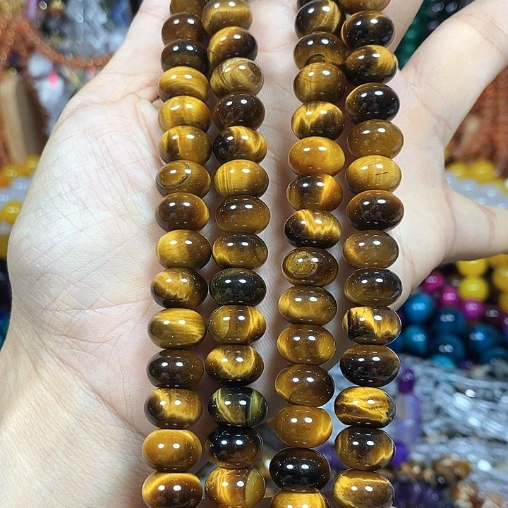玛瑙/玉髓未镶嵌珠宝半成品A级天然黄虎卡11.5*8mm
