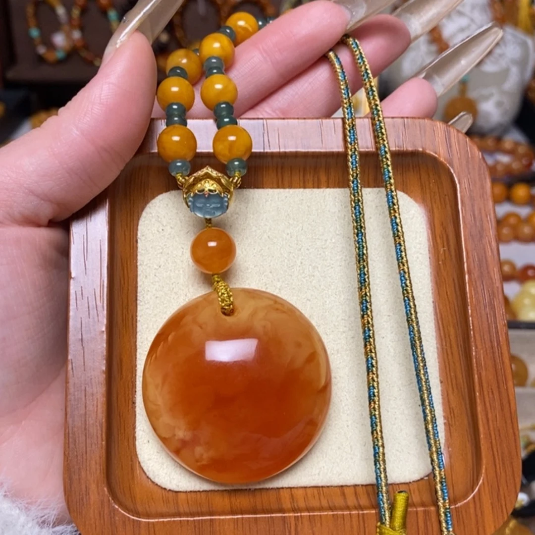 【闪购商品】蜜蜡颈饰未镶嵌项链