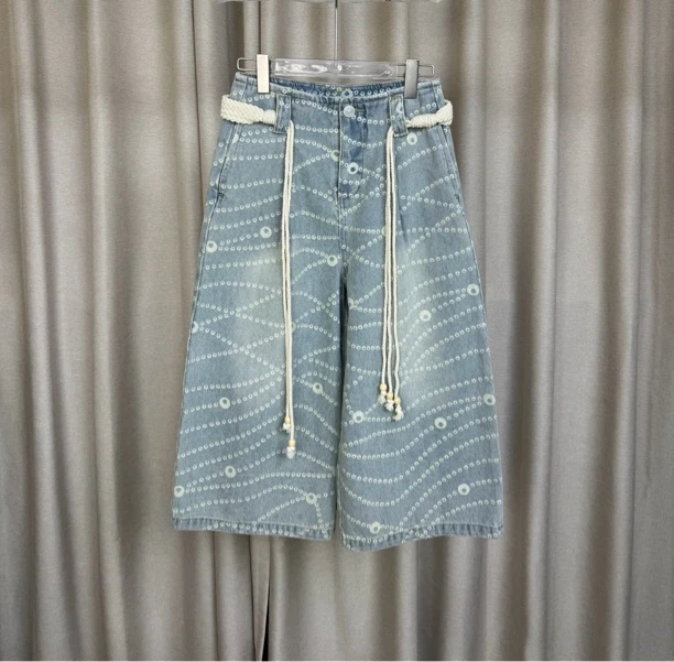 【JINJIN】2025夏季新款小众设计款7分裤（0598）NO退NO换