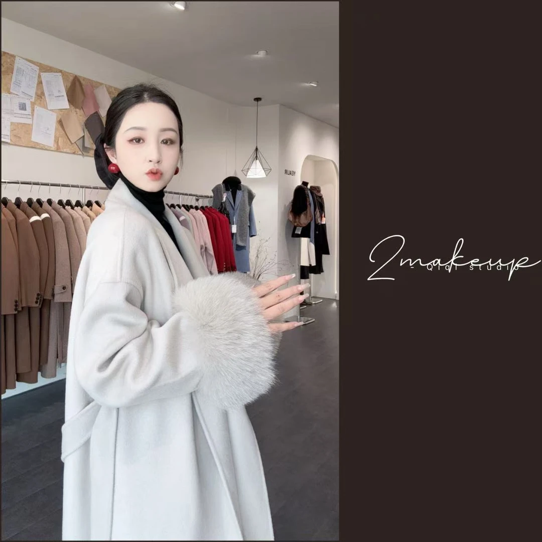 (福利孤品）每款少量双面手缝羊毛显瘦气质大衣