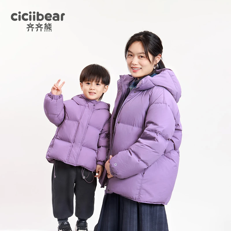 CICIIBEAR/齐齐熊厚款保暖户外三防妈妈款连帽冬季亲子装Q102820
