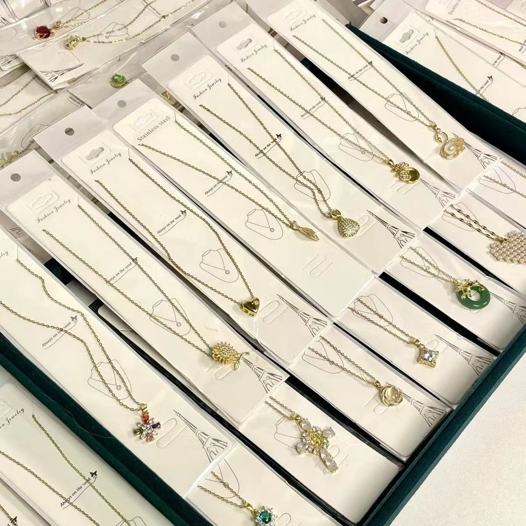 钛钢贝壳项链 DIR双链条项链