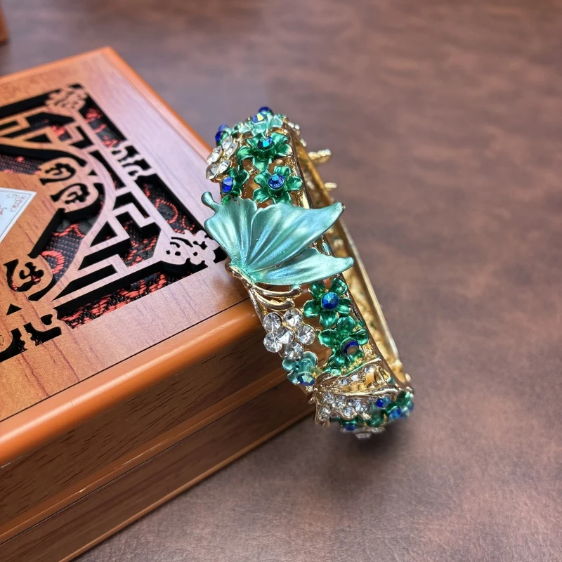 铜合金【蝶舞芳园】S15009手镯手串中国风高级感个性手链手圈