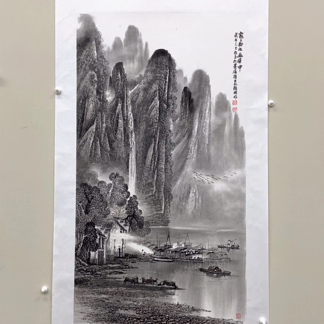 国画莫桂明三尺精品