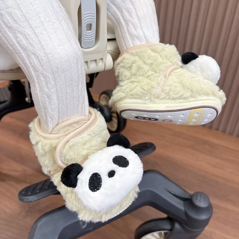 冬季婴儿鞋子0-1岁软底学步鞋男女宝宝3-12个月不掉加厚保暖棉靴