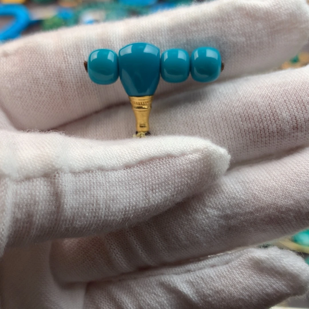 绿松石18K金镶嵌绿松石