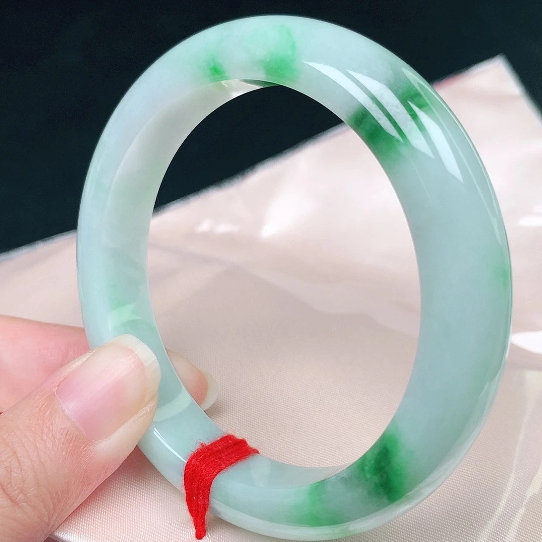 翡翠未镶嵌手镯57+圈6051