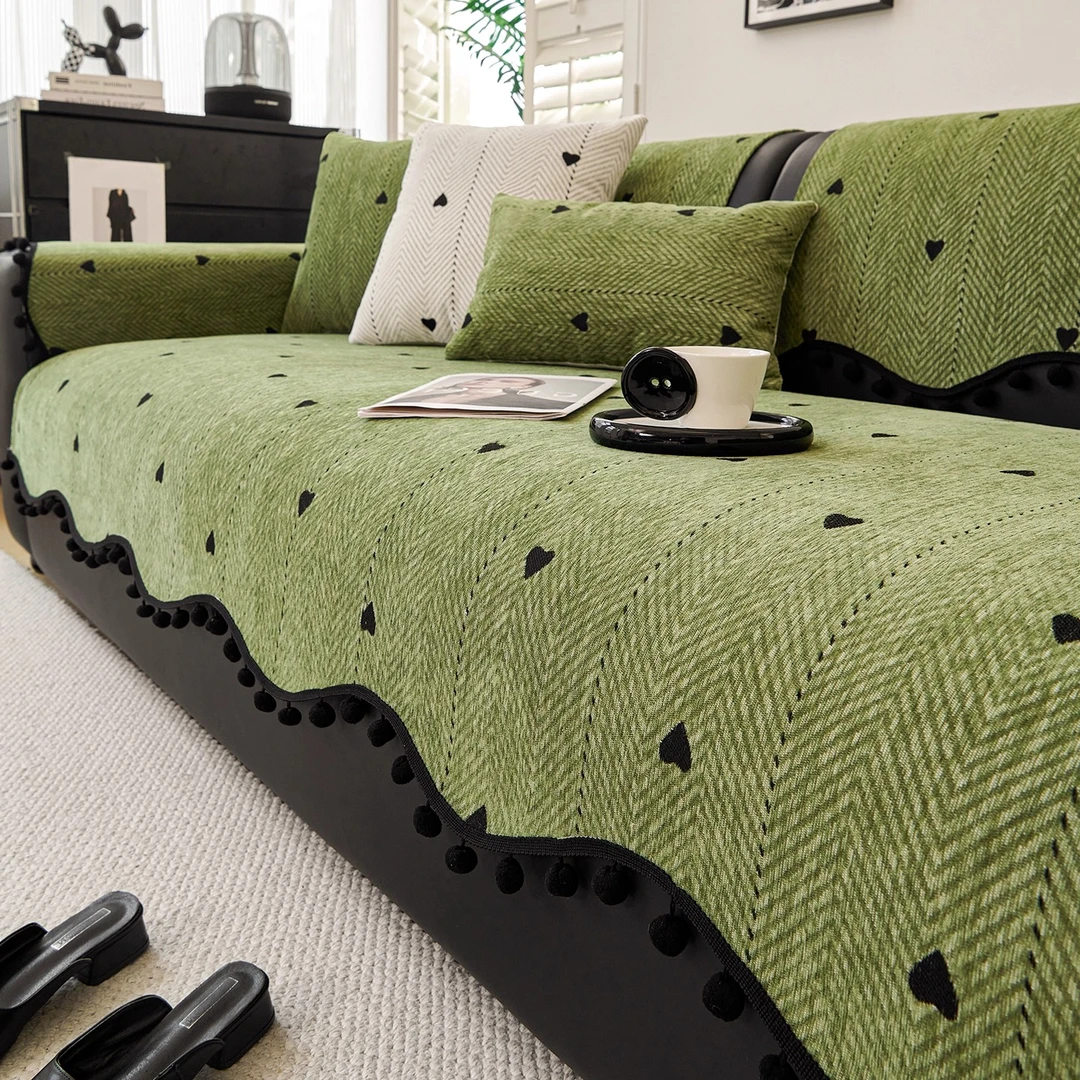 洱峰高级感真皮沙发垫四季通用防滑异形坐垫2025新款沙发靠背盖布