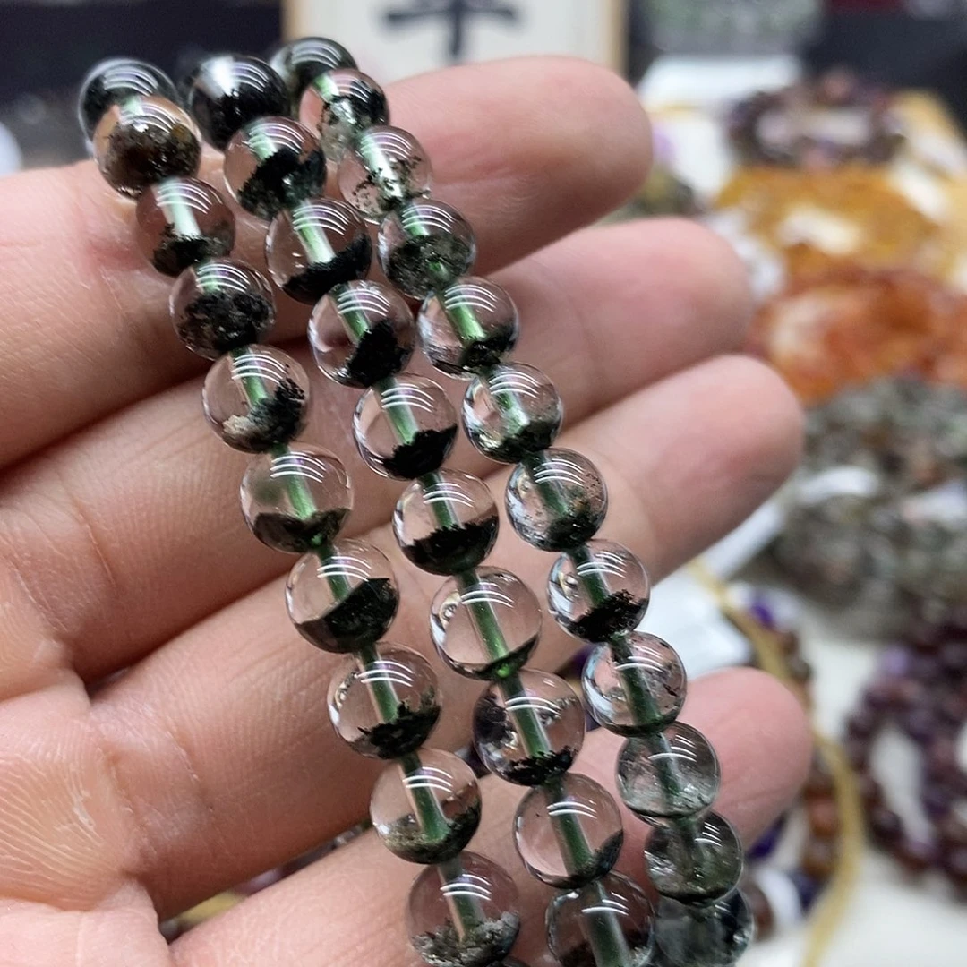 水晶手链未镶嵌多样性发货发一条