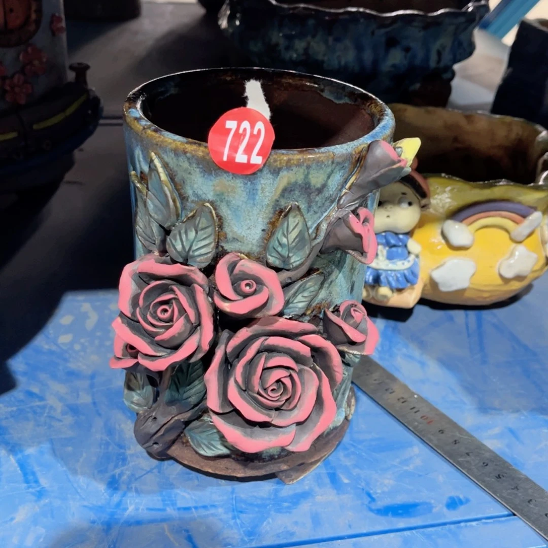 陶瓷微瑕722 号陶然花盆