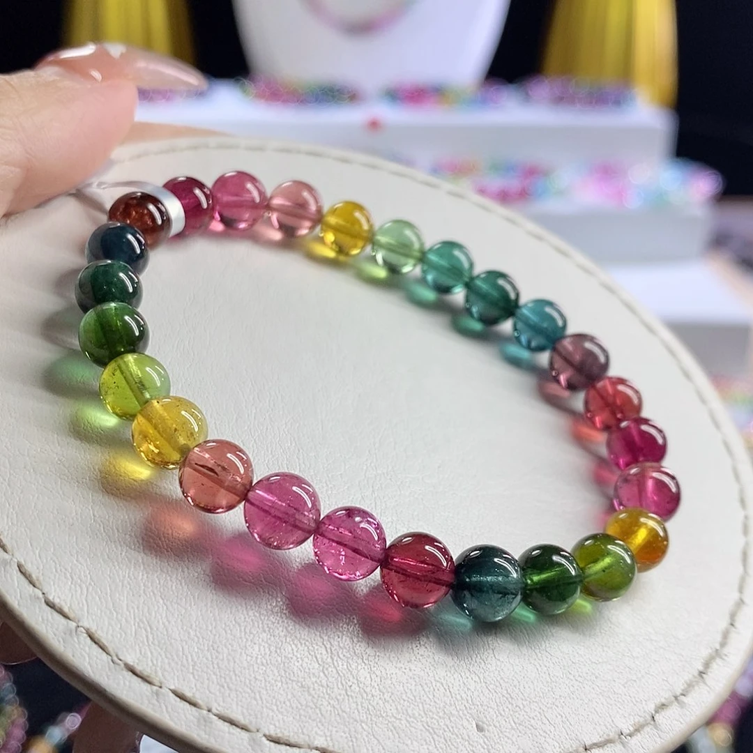 未镶嵌手链碧玺色标