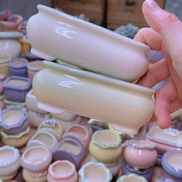 红陶陶瓷花盆当场满12包邮