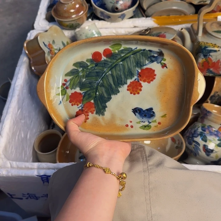 瓷片景德镇陶瓷手工手绘