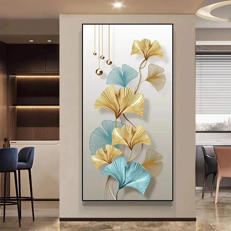 玄关客厅墙贴画自粘墙纸门贴入户挂画走廊过道装饰背景墙壁纸画