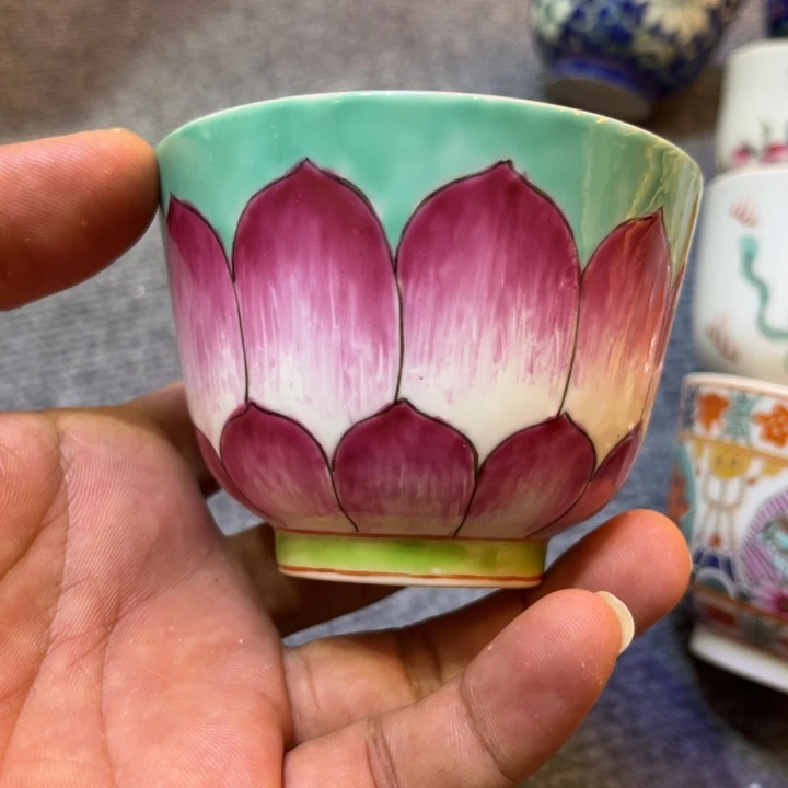 纯手绘精品盖碗杯