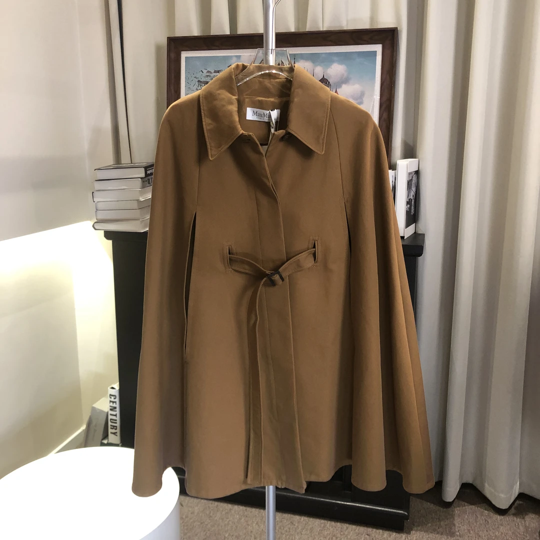 98新 MM759 MaxMara 驼色风衣斗篷 原价18000