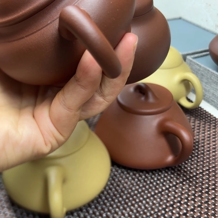 茶壶紫砂金**阳半手工制作