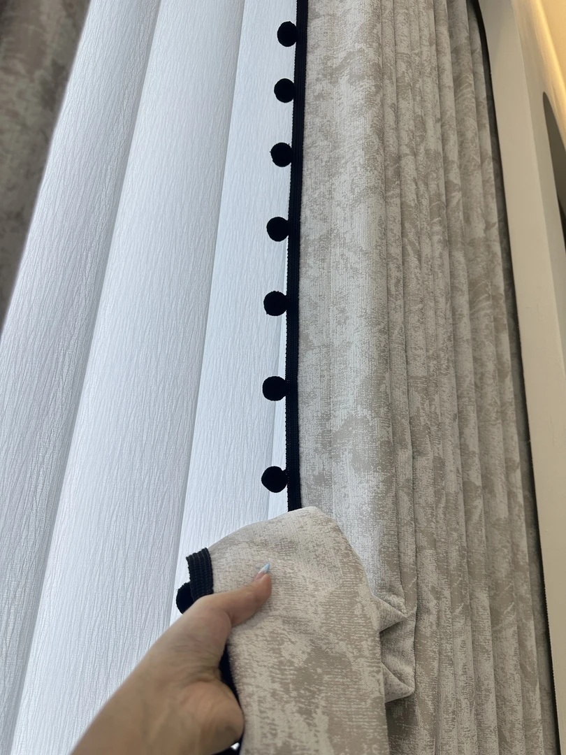 正版唐顿庄园  奶油中古法式轻奢风窗帘