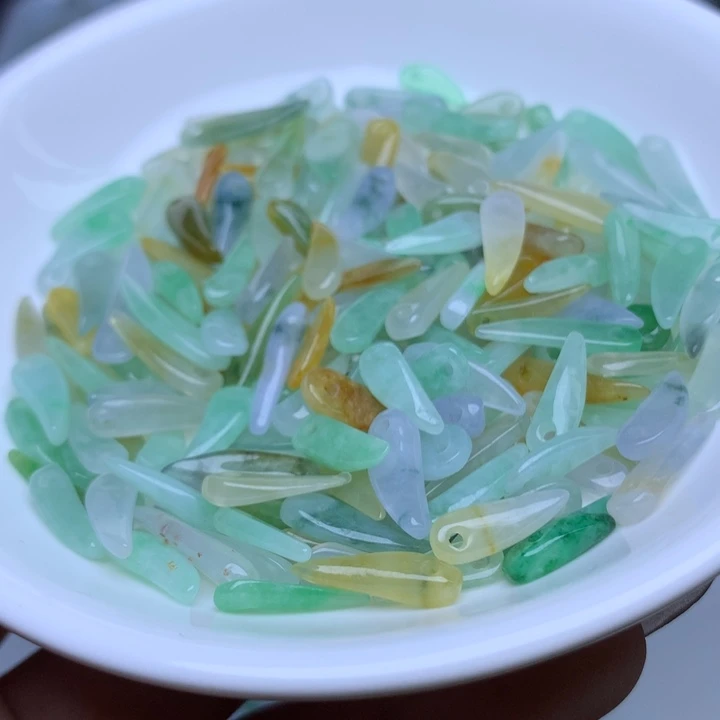 散珠翡翠冰三彩小辣椒10个