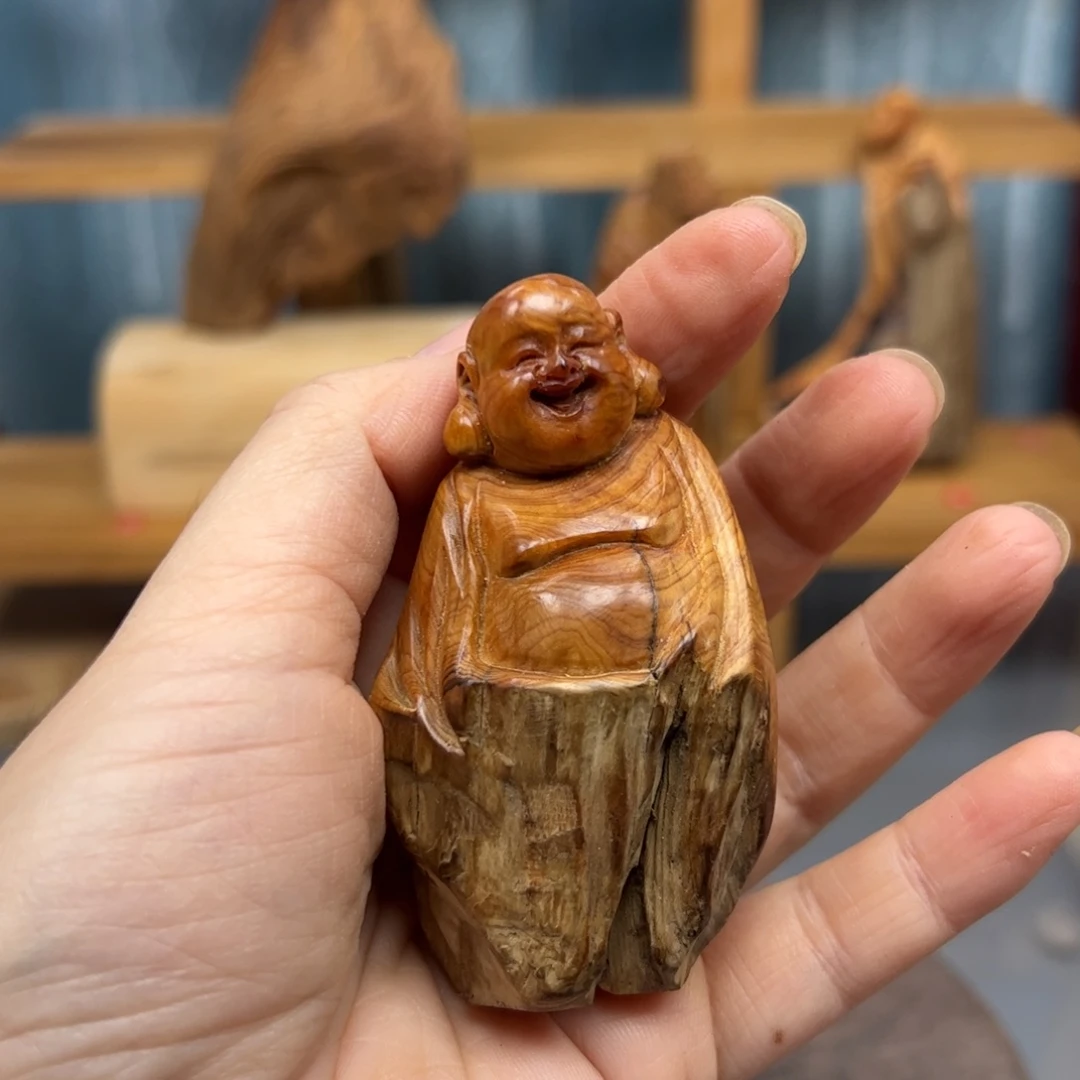 柏木崖柏木摆件手把件，2