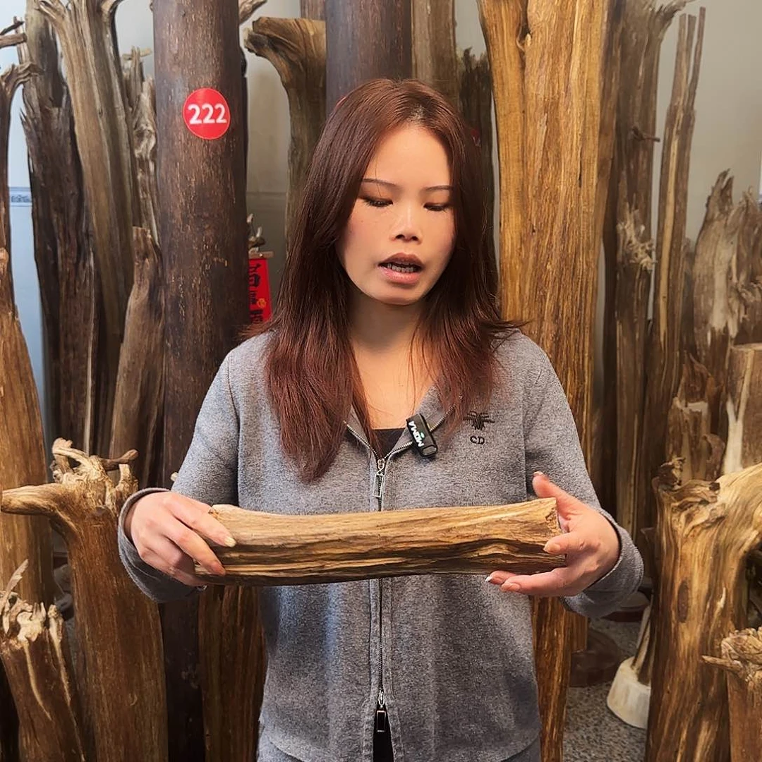 沉香摆件天然沉香原木摆件➕底座