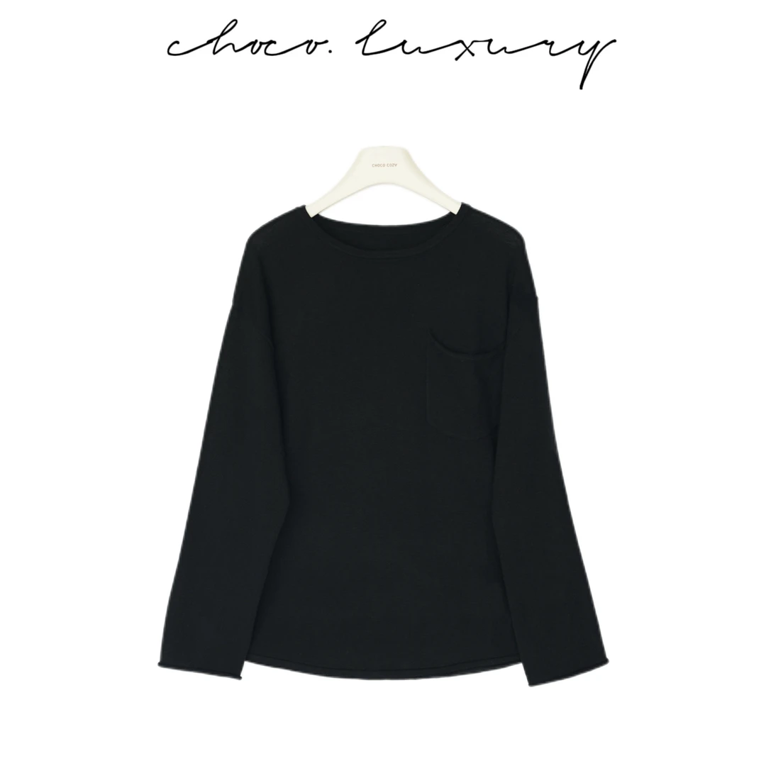 CHOCO【极简美学】T恤式毛衣 百搭松弛感针织衫 D3523