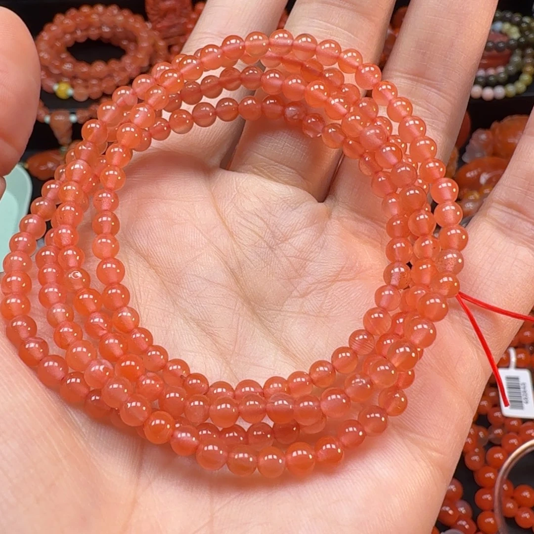 南红玛瑙未镶嵌手串4mm