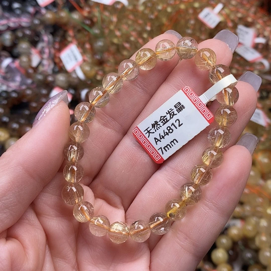 水晶手链未镶嵌胖**?               
