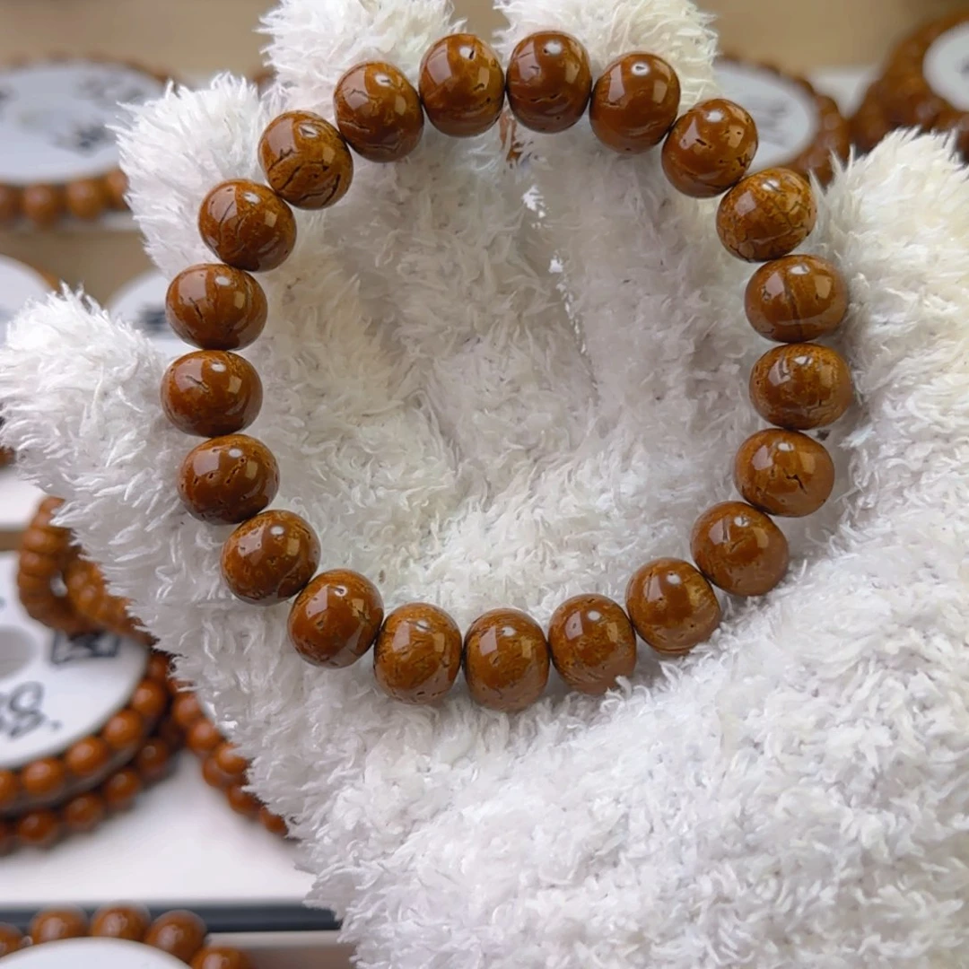 桃核手串日*出树王红魔算盘珠