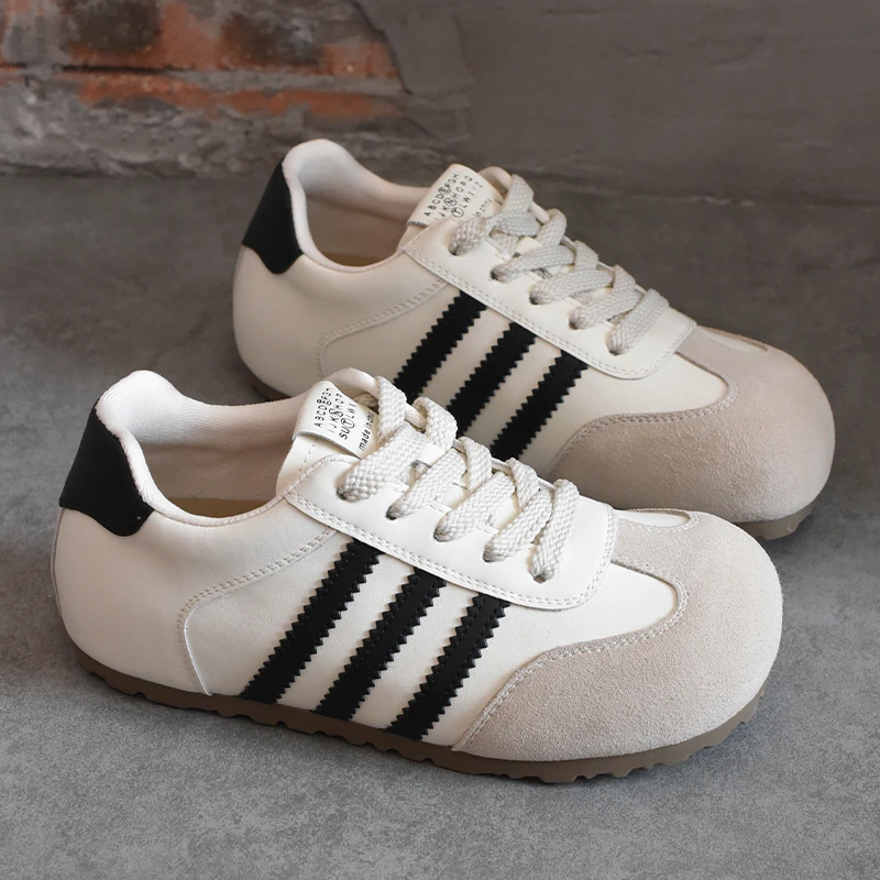 欧洲站女鞋爆款丑萌大头阿甘德训鞋女2025新款厚底休闲舒适运动鞋