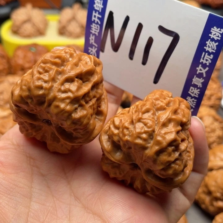 文玩核桃把件蛙蛙37尺